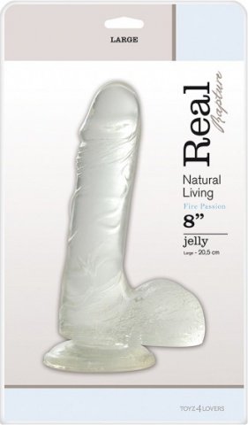 jelly dildo real rapture clear 8 t4l 23 ,  3,  jelly dildo real rapture clear 8 t4l 23 