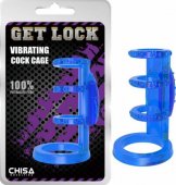  Vibrating Cock Cage Blue CN 36 -   !         ,    .  ,     .